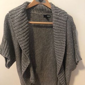 A.n.a gray sweater with silver detail